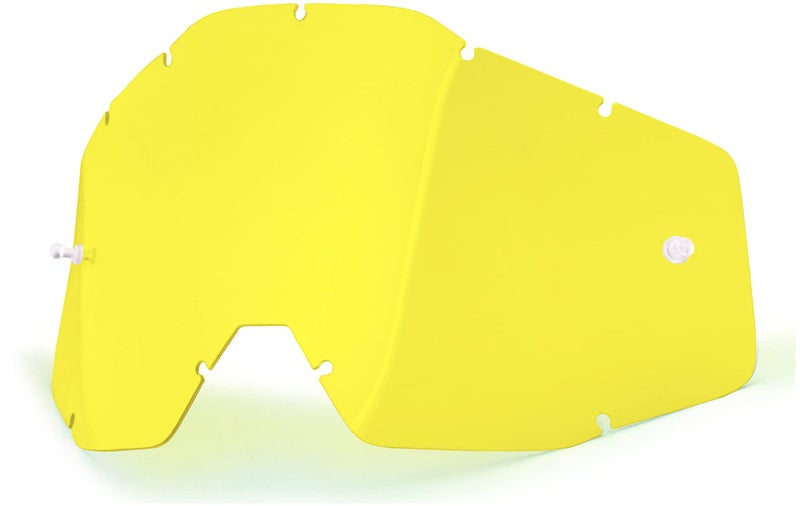 ZENIKO 100% Goggle Replacement Lens - Racecraft 1, Accuri 1, Strata 1 Compatible (Anti-Fog-CLEAR) - Image 2